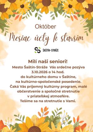 Mesiac úcty k starším 3.10.2026